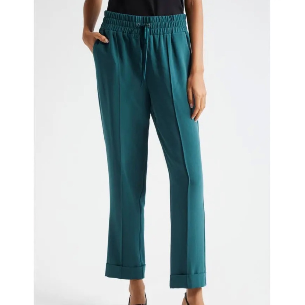 Cinq a Sept Everly Pant in Green Onyx NWT Size 0
